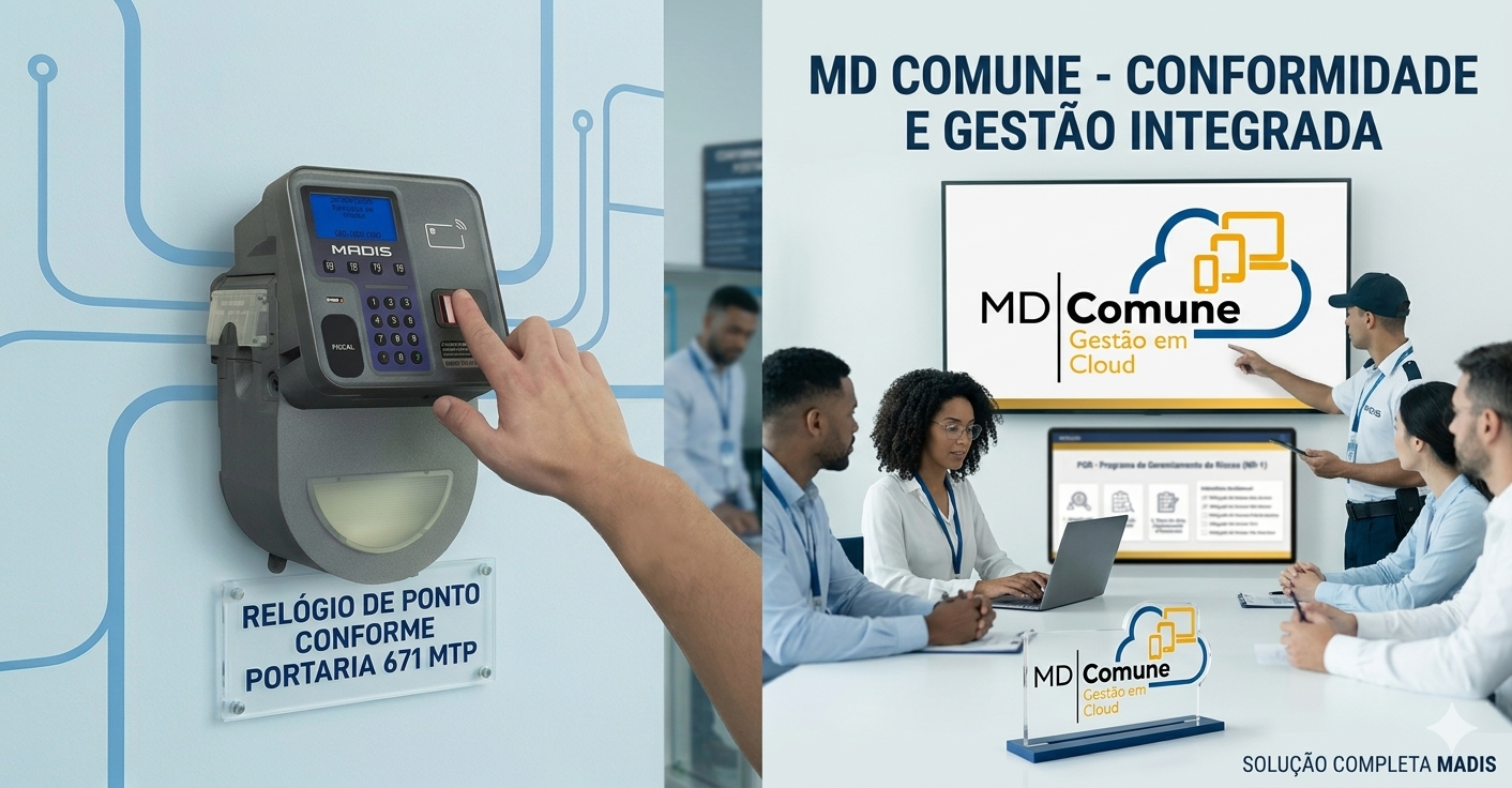 Painel MD Comune com indicadores de jornada